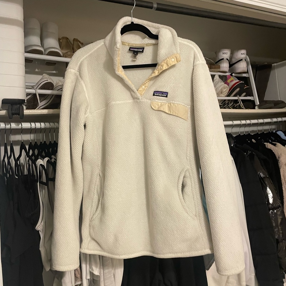 Patagonia white XL quarter button up.